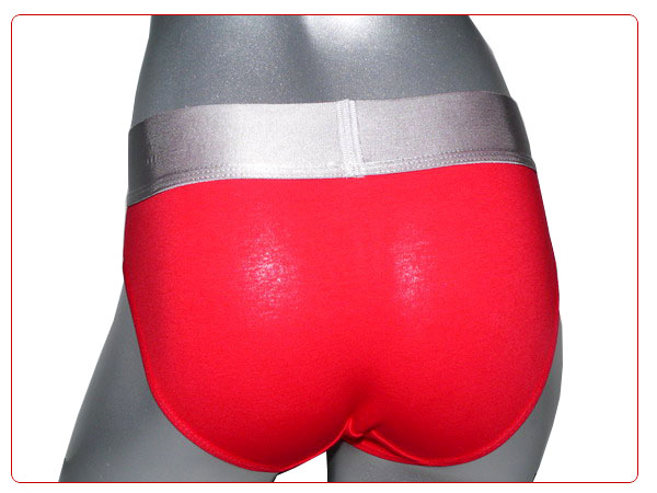 Slip Calvin Klein Mujer Steel Blateado Rojo